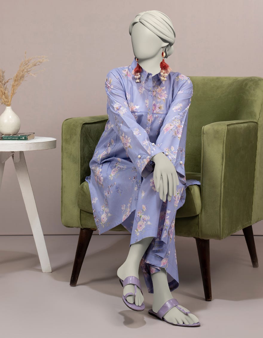 LILAC LAWN DIGITAL PRINTED CO-ORD SET