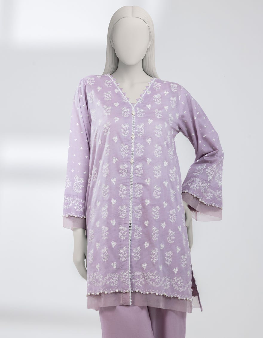 LILAC LAWN EMBROIDERED UNSTITCHED 2PC