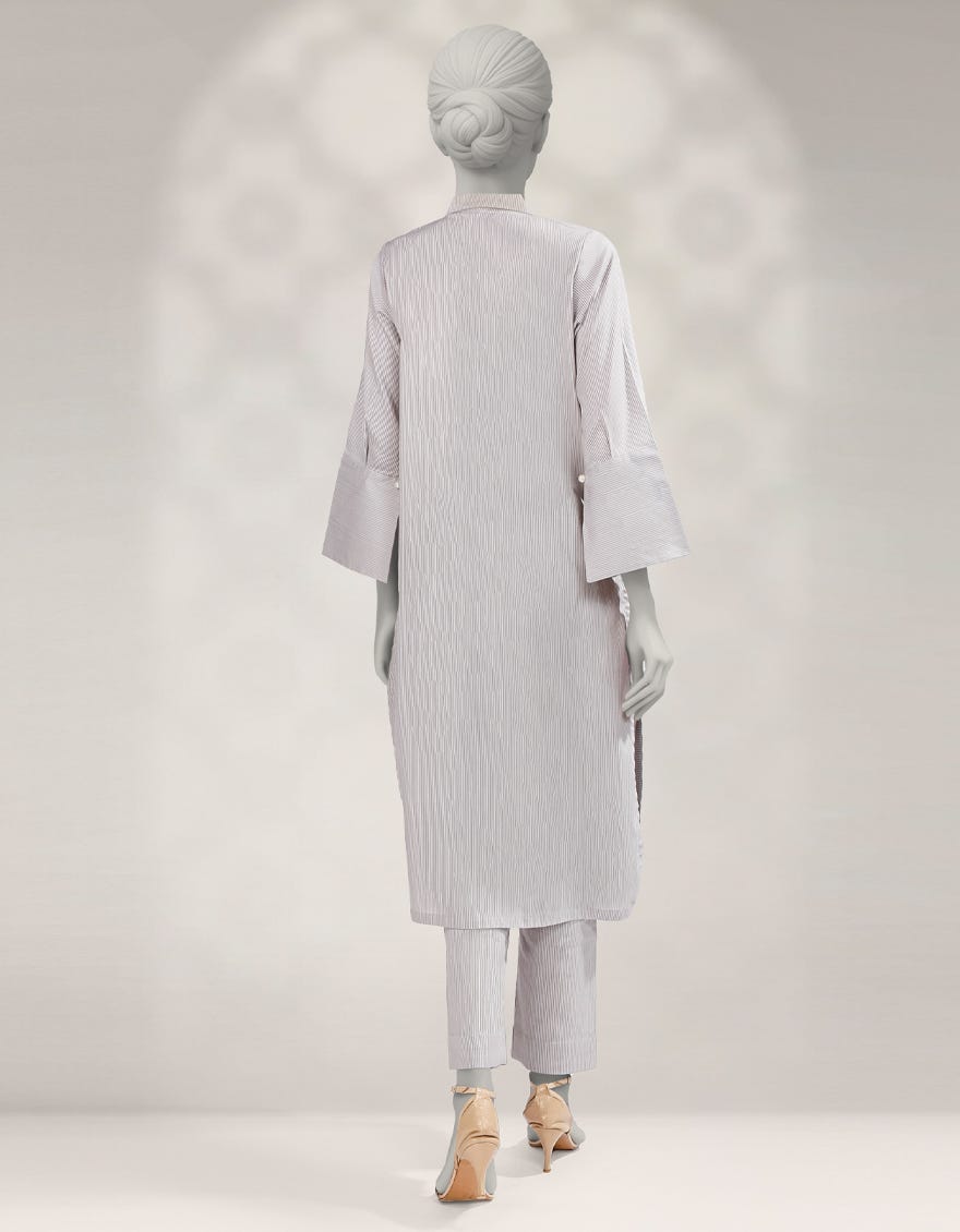 GREY TEXTURED CO-ORD SET