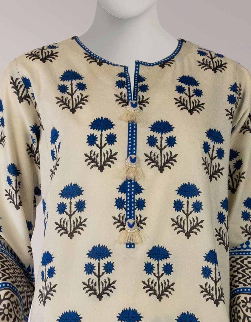 MULTICOLOR CAMBRIC PRINTED 2PC UNSTITCHED