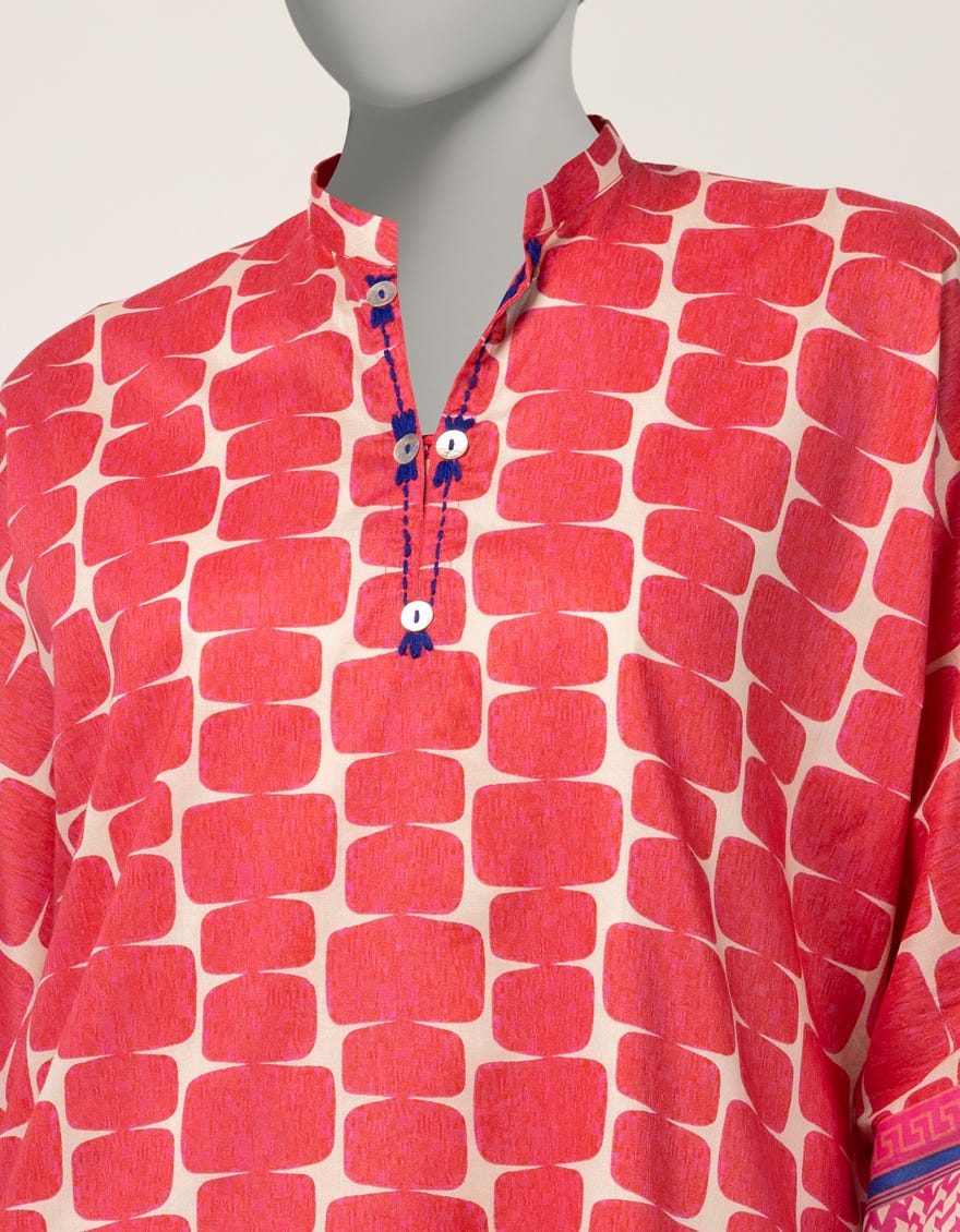 PINK LAWN PRINTED CO-ORD SET