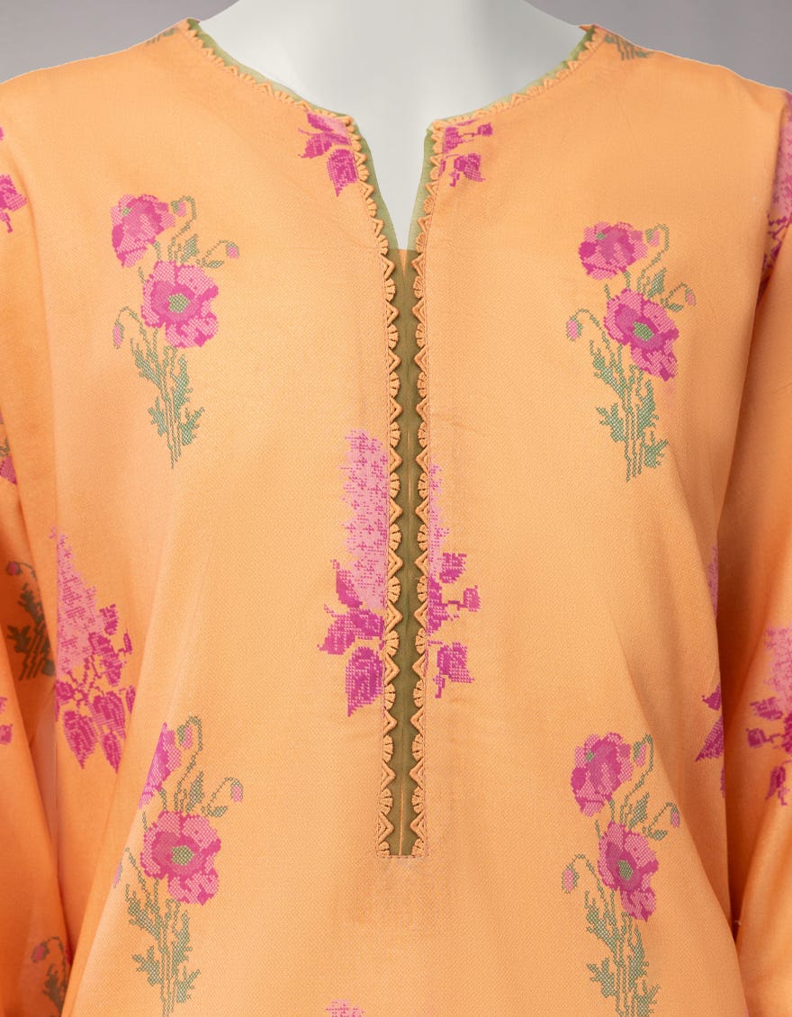 MULTICOLOR LAWN EMBROIDERED UNSTITCHED 2PC