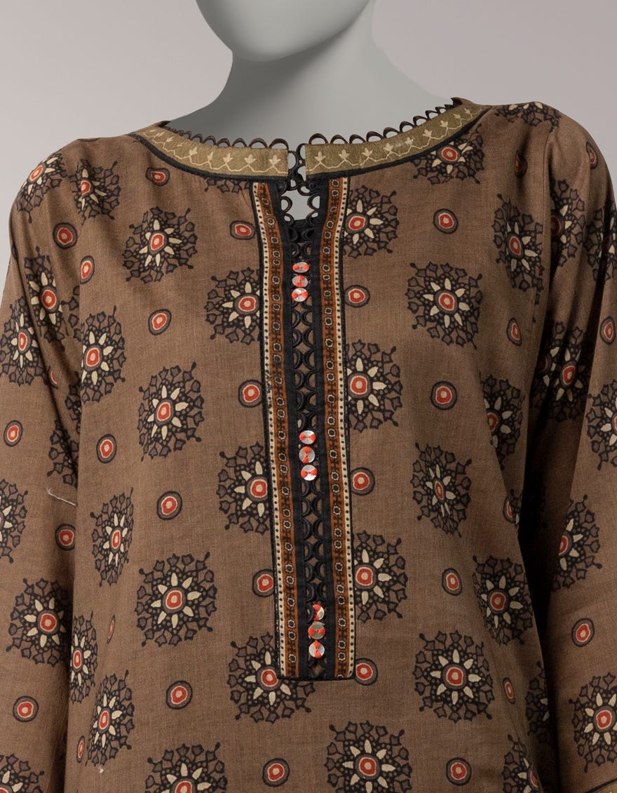 MULTICOLOR LAWN PRINTED UNSTITCHED 2PC