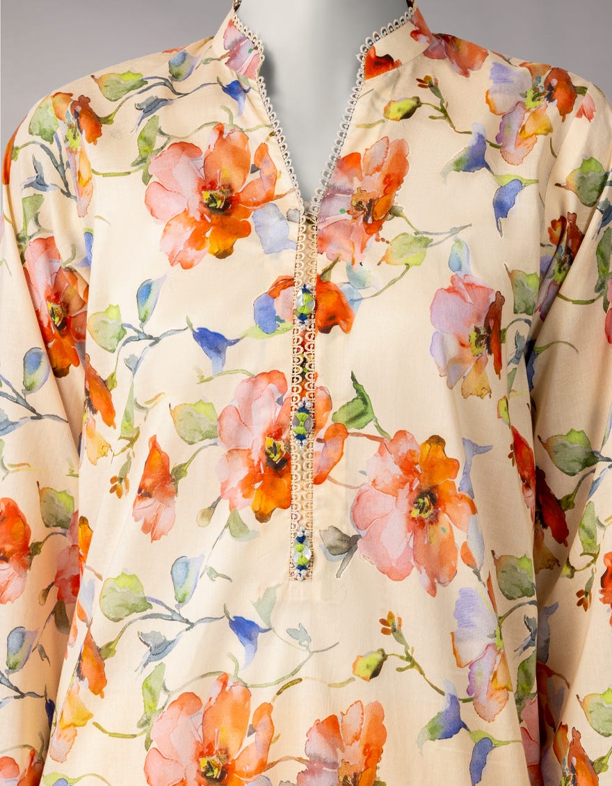 MULTICOLOR LAWN DIGITAL PRINTED UNSTITCHED 2PC