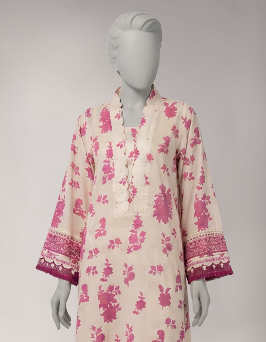 MULTICOLOR LAWN EMBROIDERED UNSTITCHED 2PC