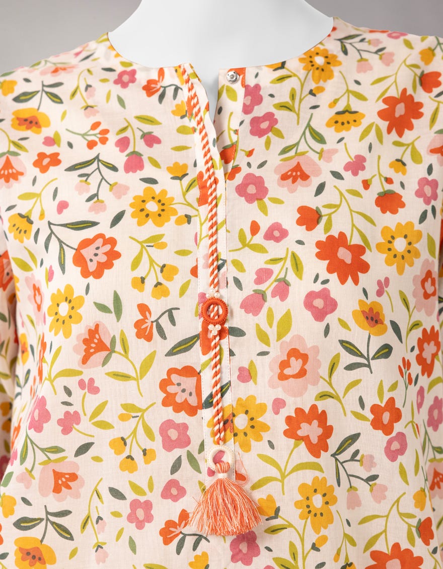MULTICOLOR LAWN PRINTED UNSTITCHED 2PC