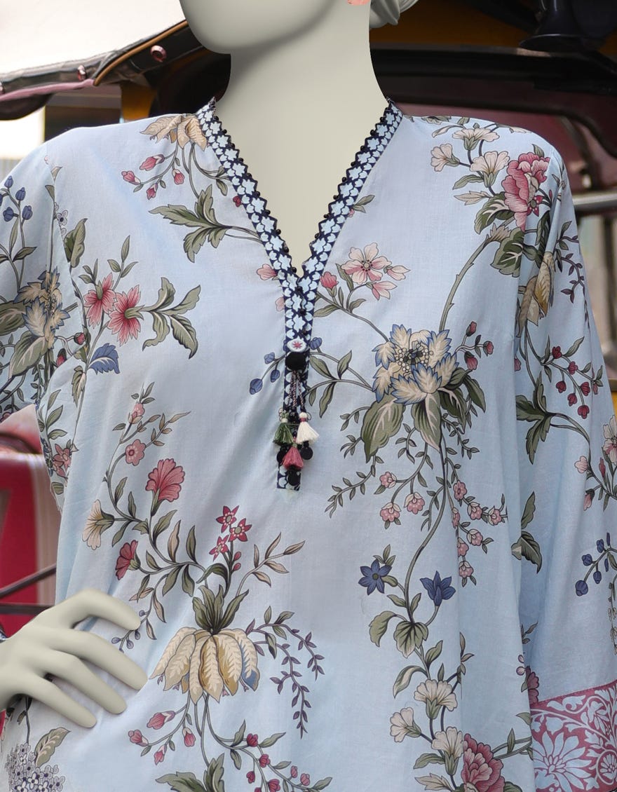 MULTICOLOR LAWN PRINTED UNSTITCHED 1PC | JLAWN-S-JSU-25-905