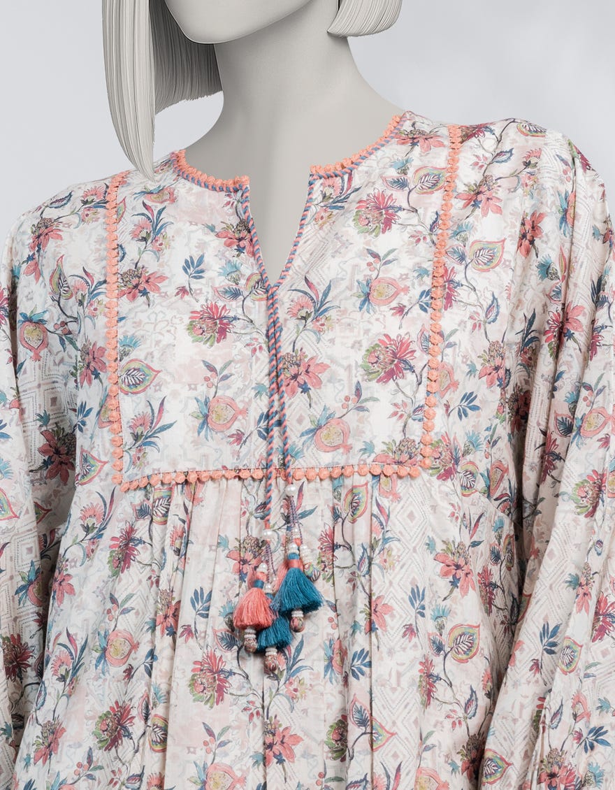 MULTICOLOR LAWN DIGITAL PRINTED UNSTITCHED 1PC