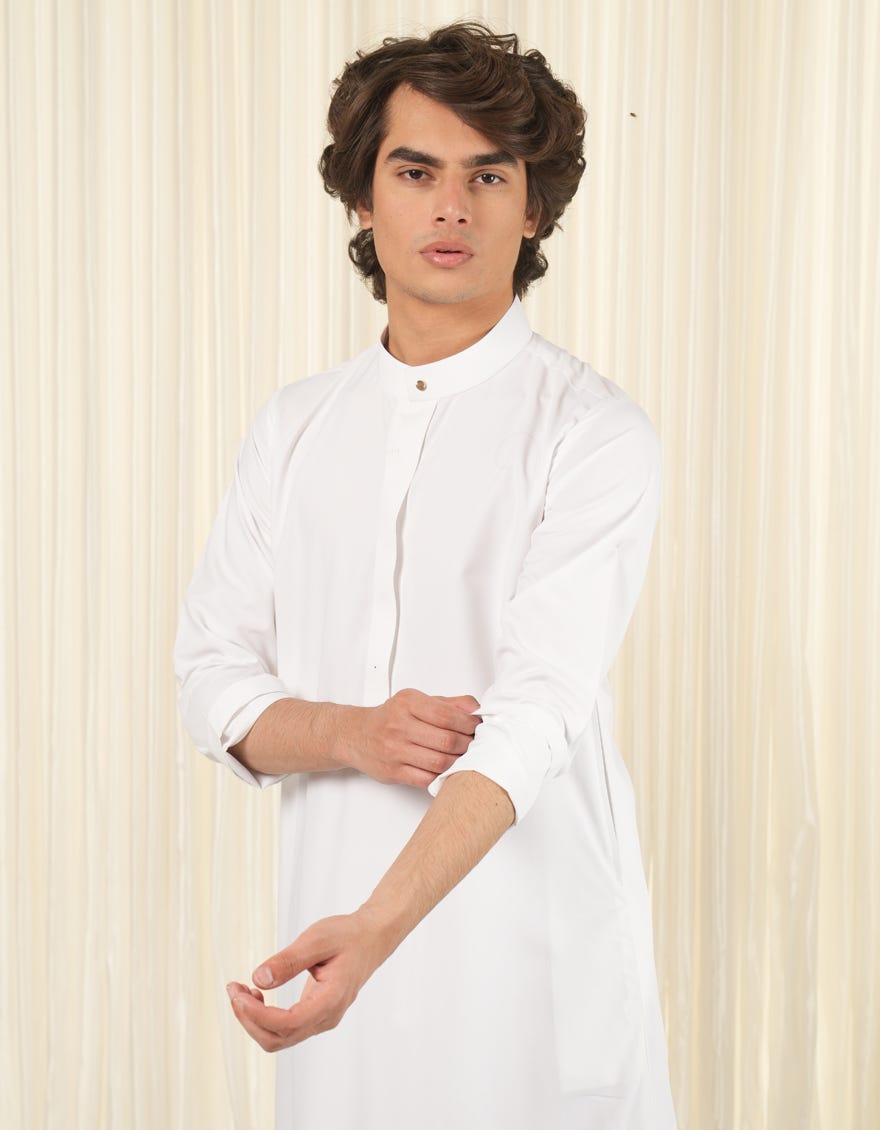 OFF WHITE PLAIN JUBBA