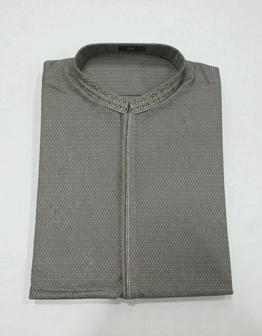 GREEN COTTON KURTA | JTK-W-34454