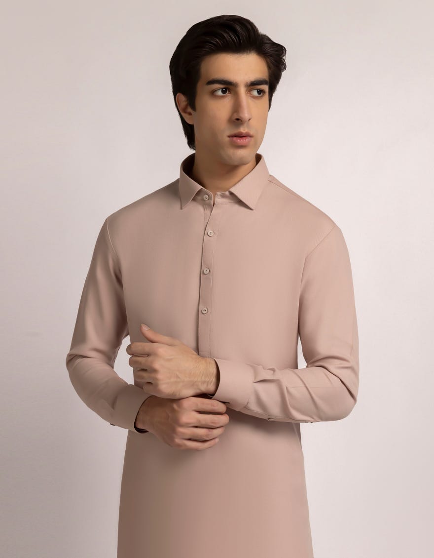 TEA PINK CASUAL KAMEEZ SHALWAR