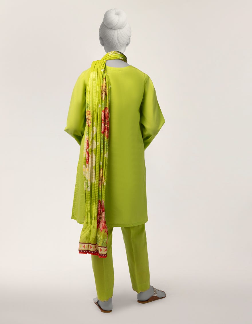 GREEN LAWN EMBROIDERED 3PC STITCHED