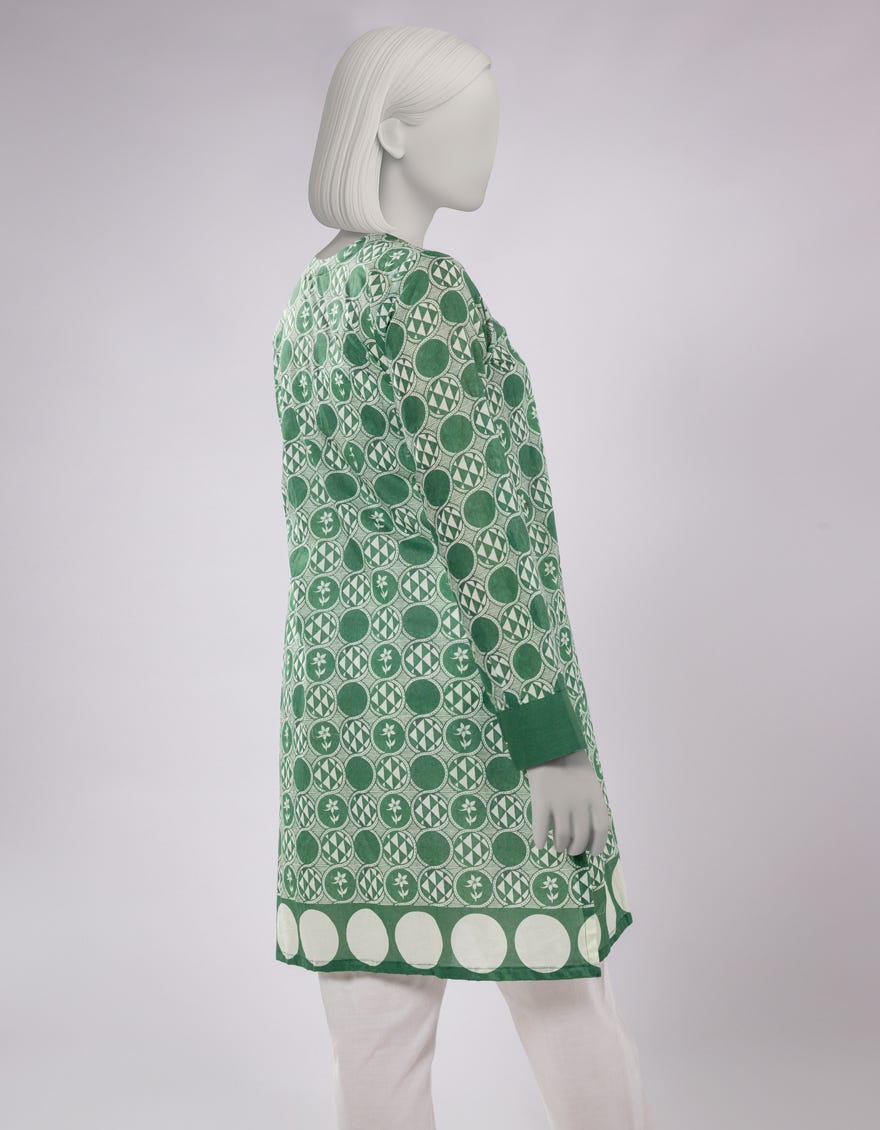GREEN LAWN DIGITAL PRINTED KURTA
