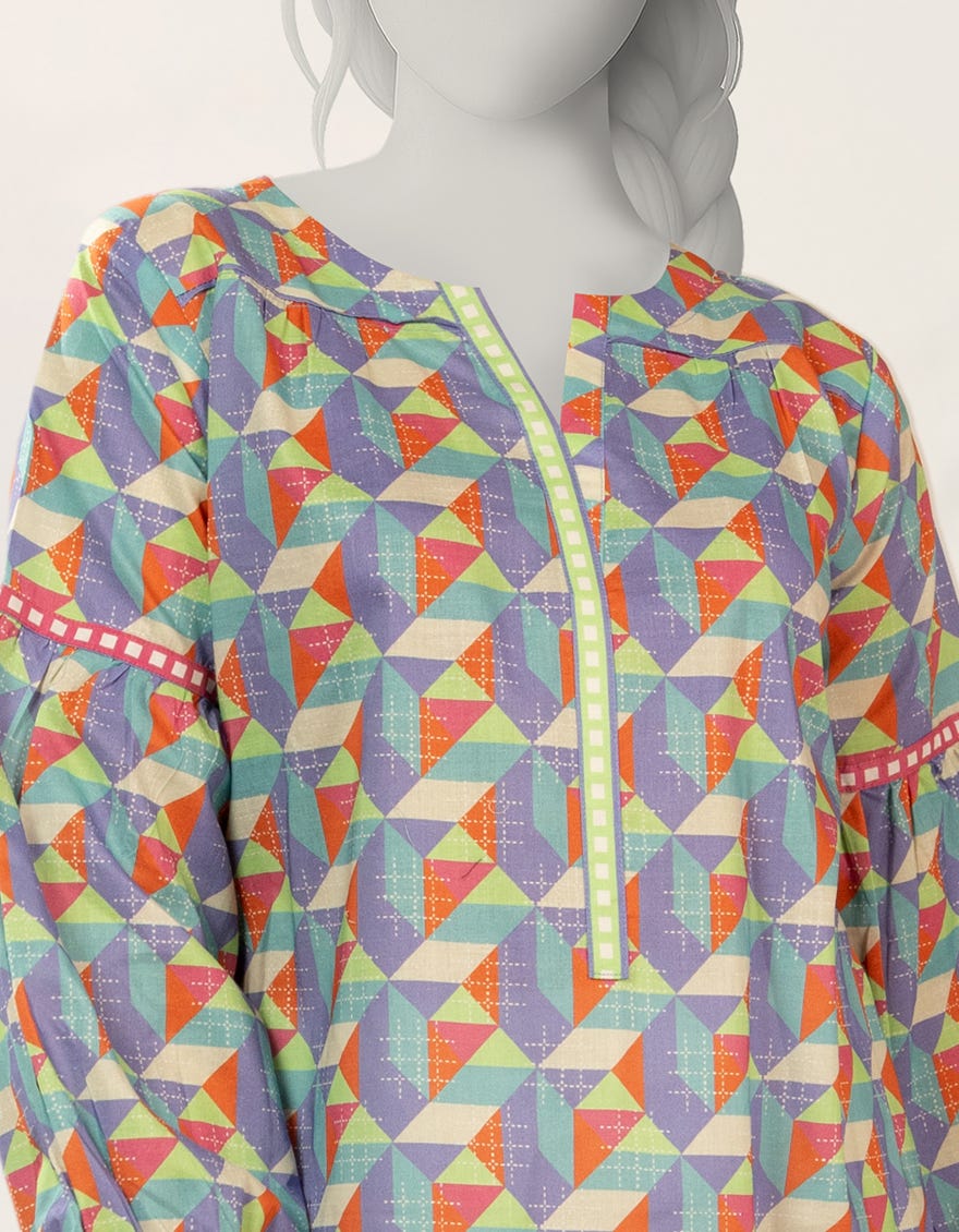 MULTICOLOR DIGITAL PRINTED LIMINAL KURTA