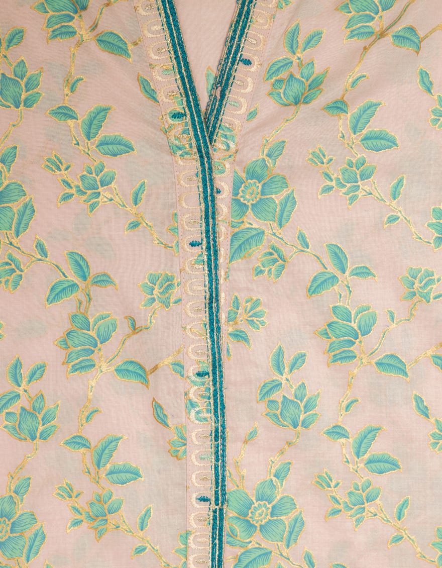 PINK LAWN EMBROIDERED KURTA