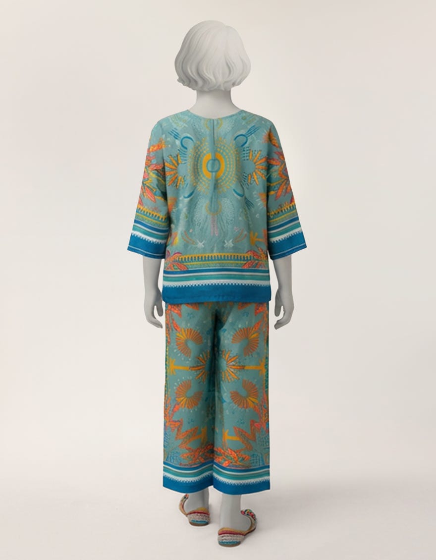 MULTICOLOR LAWN PRINTED 2PC STITCHED