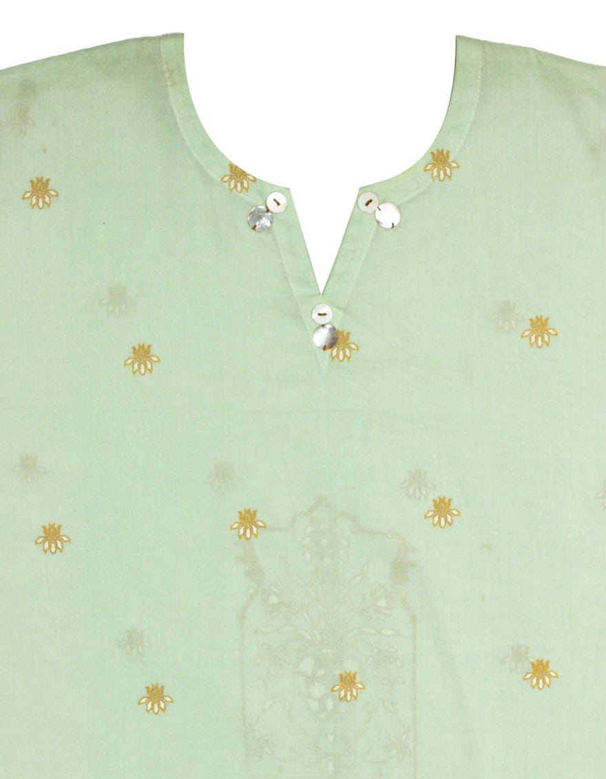 GREEN LAWN PASTE PRINTED STITCHED 2PC