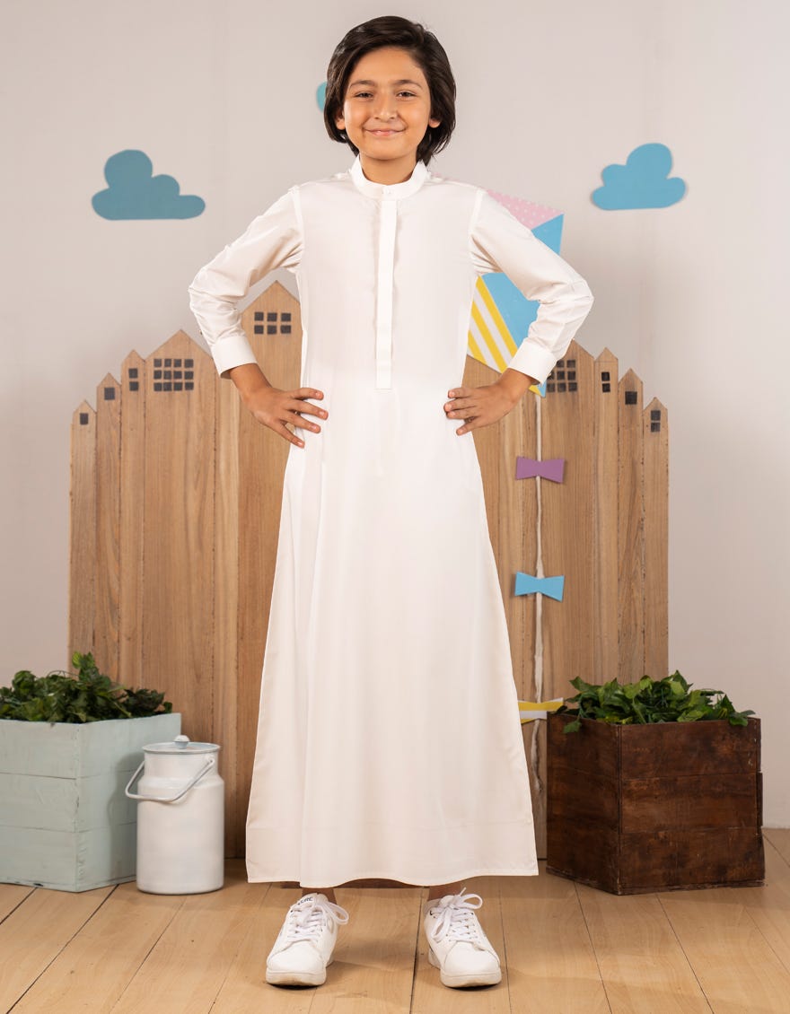 OFF WHITE PLAIN JUBBA  J.