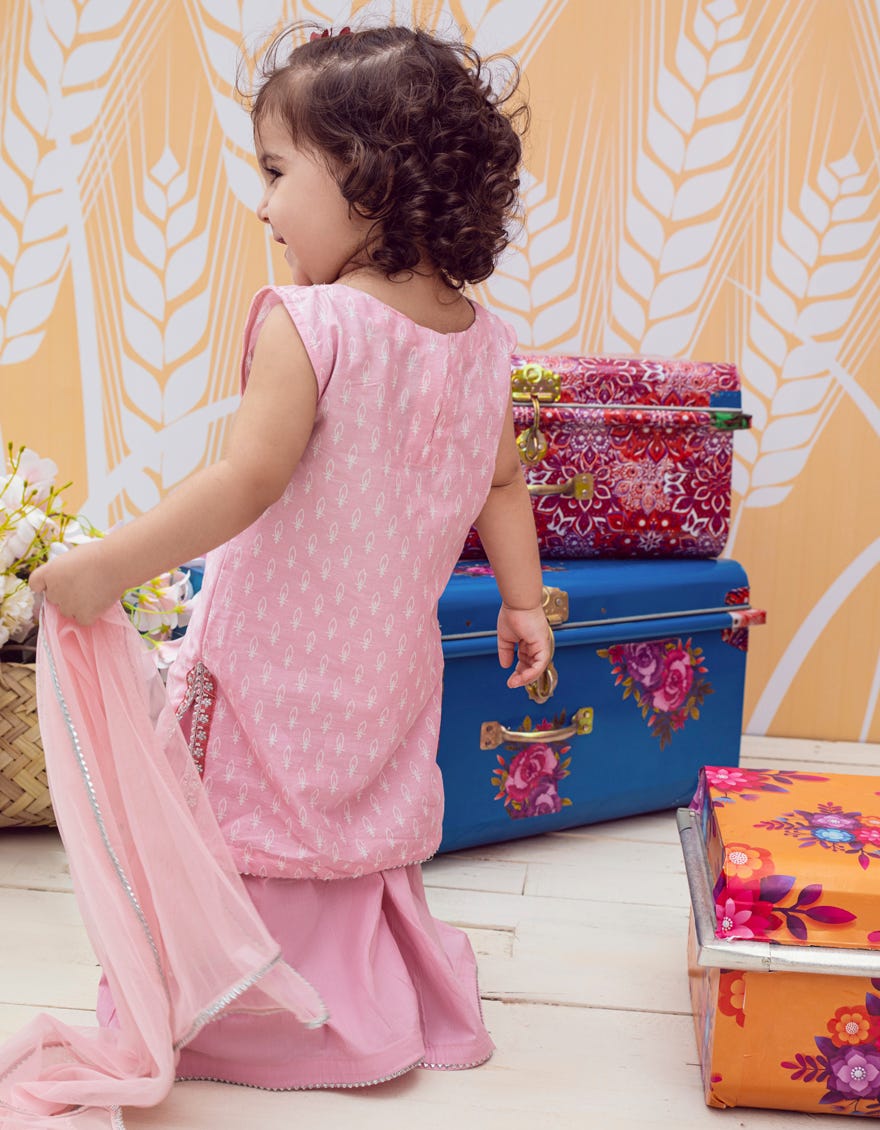 PINK CAMBRIC INFANT 3PC | JIK-W-JWK-23-5003