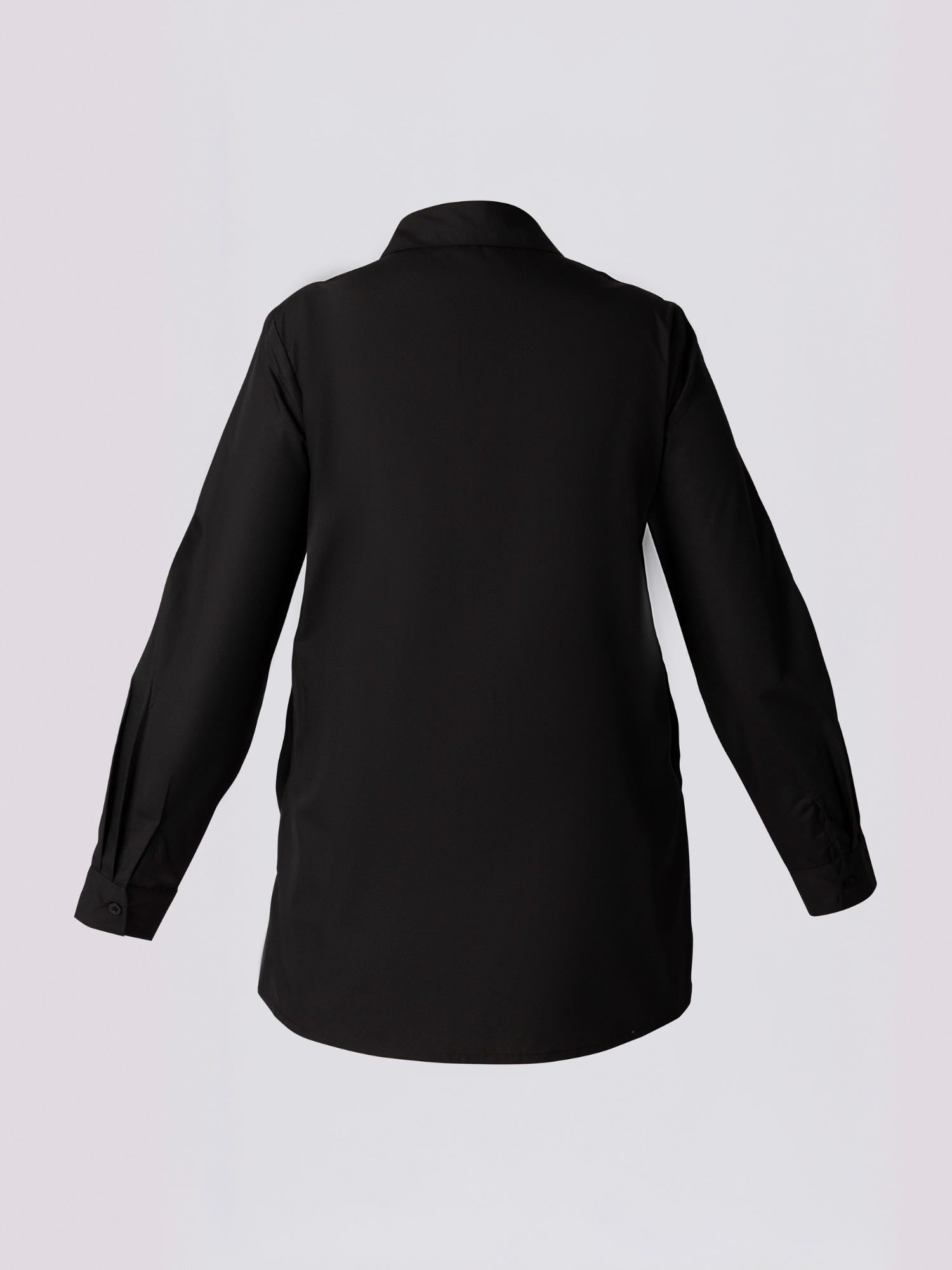 Black Button-Down Shirt