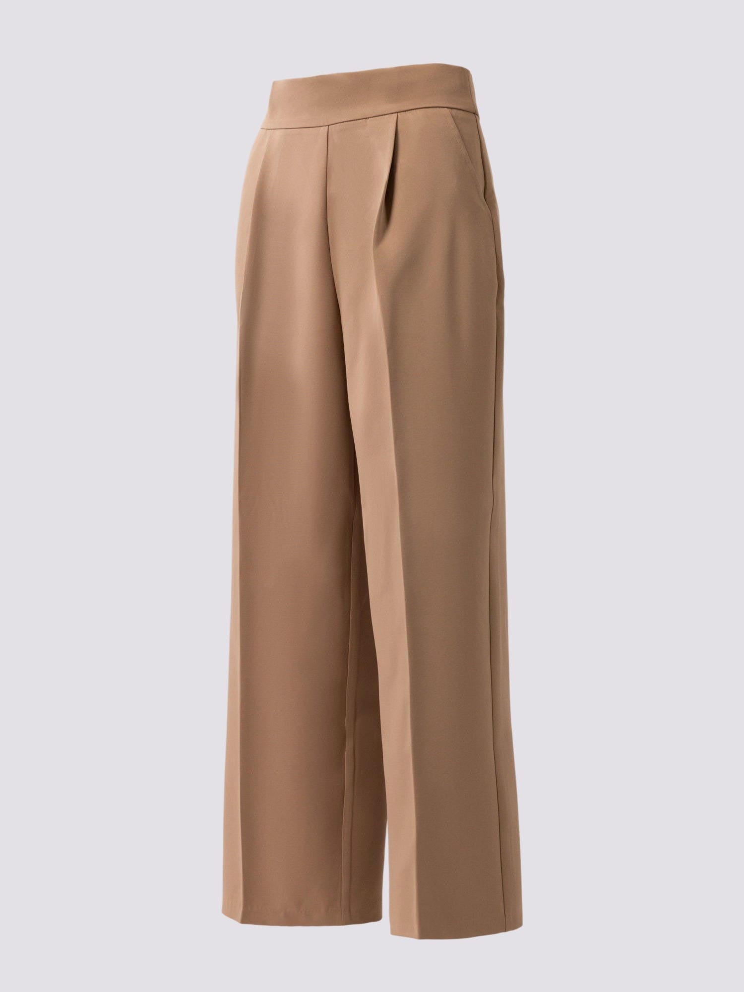 Brown Sleek Waist Trousers