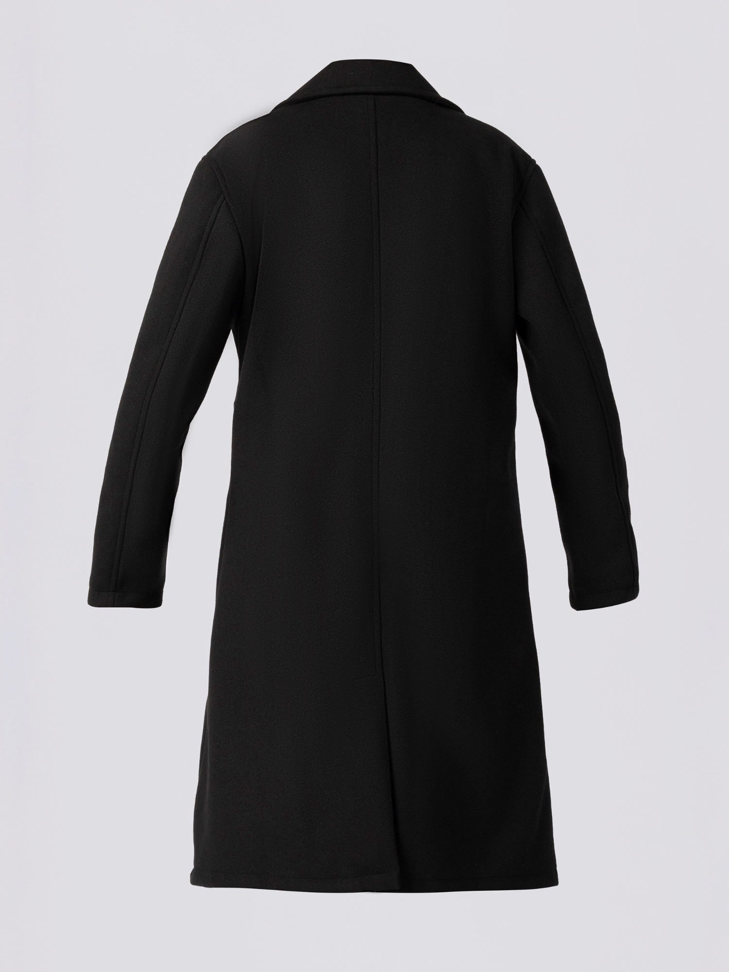 Black Classic Long Overcoat