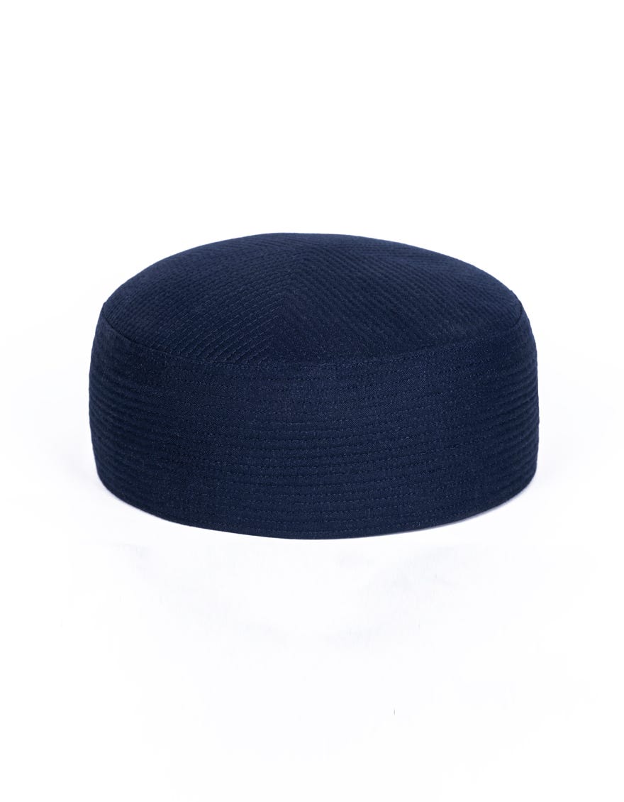Navy Blue Blended Cap | Jj-Cap-0001-R62