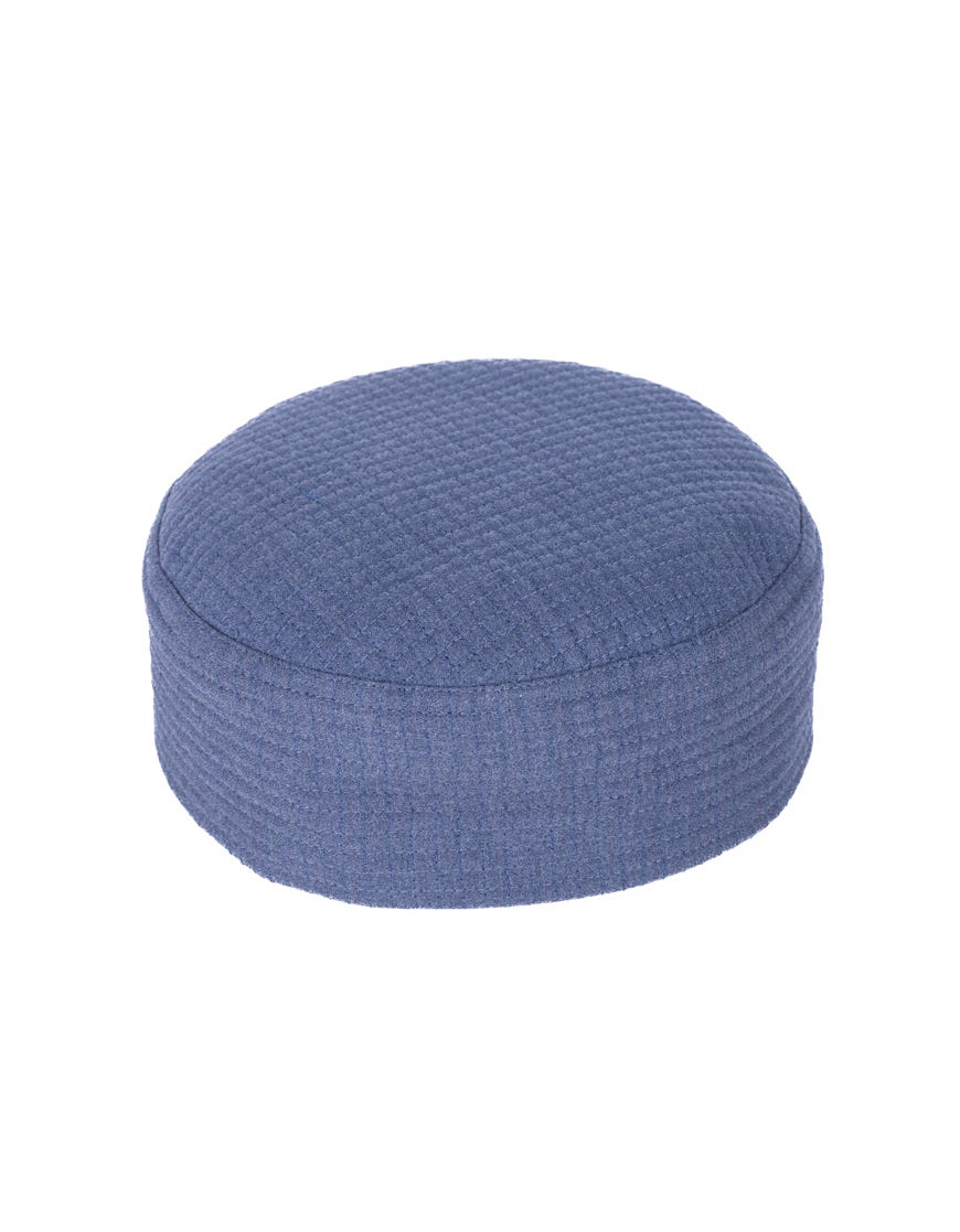 Greyish Blue Blended Men Cap | Jj-Cap-0005-R55