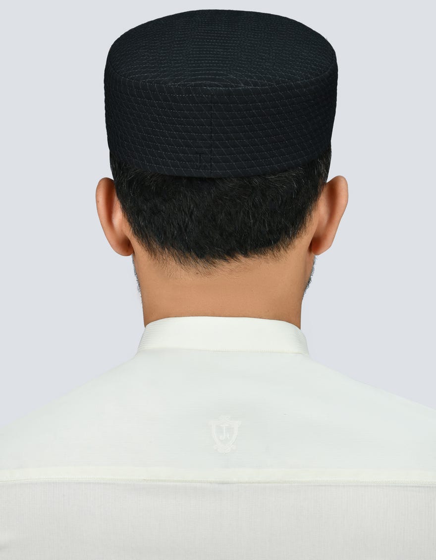 Black Blended Men Cap | Jj-Men Cap-0018-R56