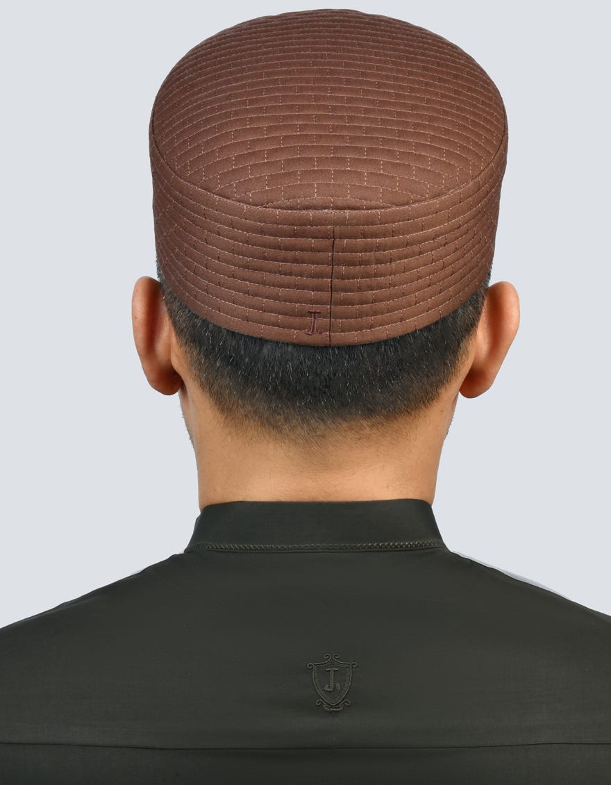 Brown Blended Men Cap | Jj-Cap-0026-R19