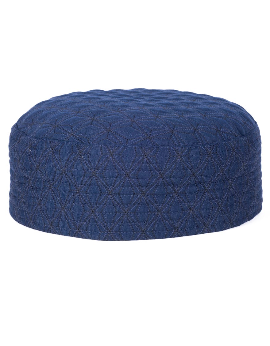 Navy Blue Blended Men Cap | Jj-Cap-0043