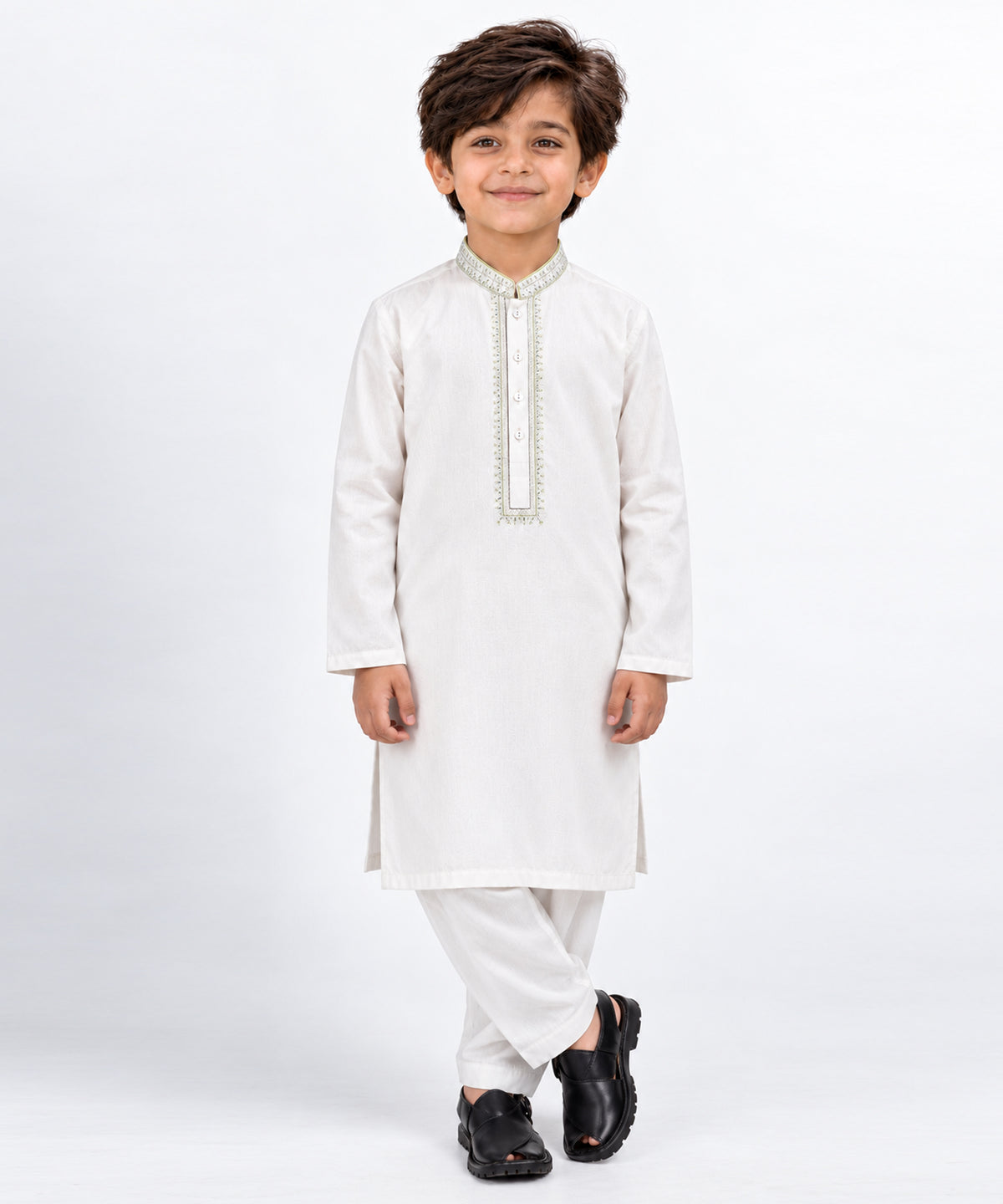 White Formal Ayudia Kameez Shalwar
