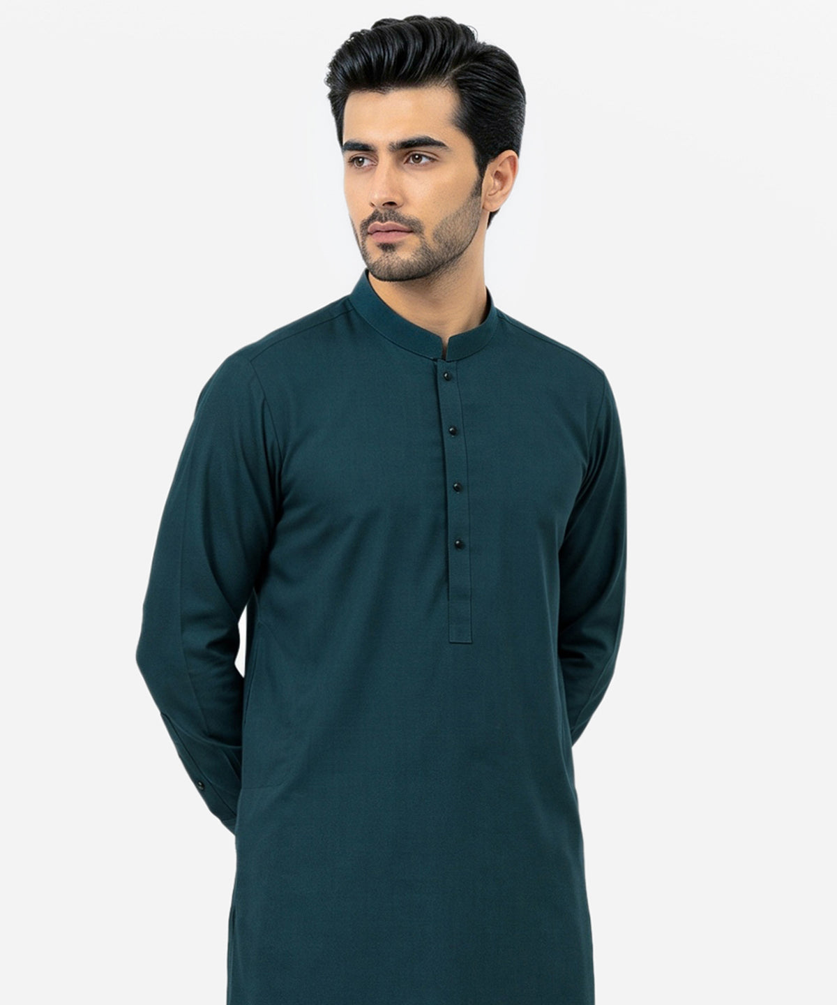Blue Plain Kameez Shalwar