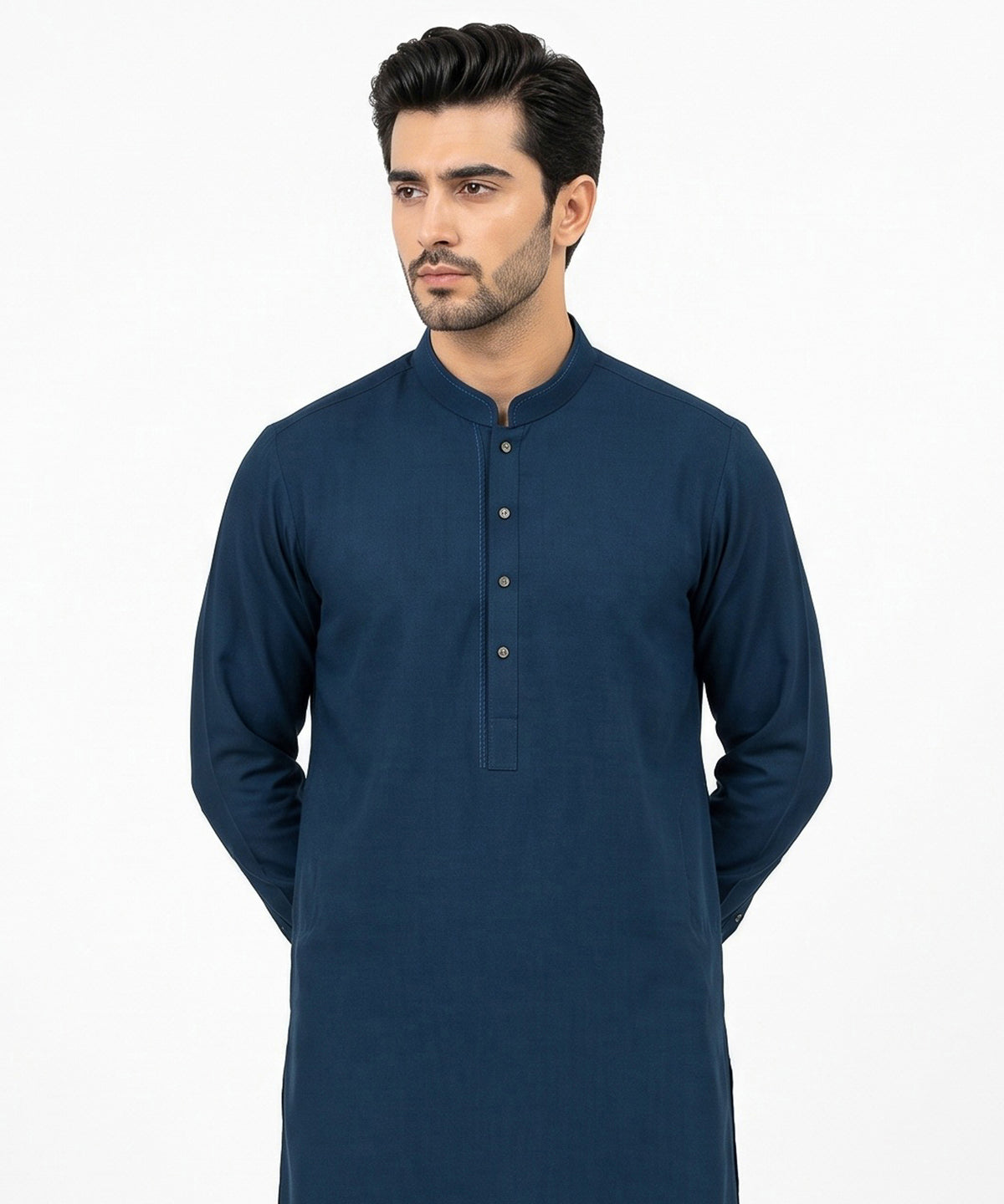 Teal Viscose Casual Kurta Trousers