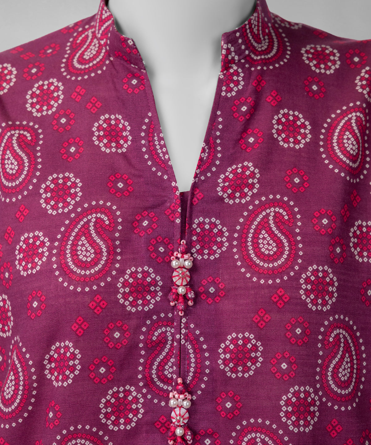 Purple Embroidered Khaddar Slub Unstitched 3Pc