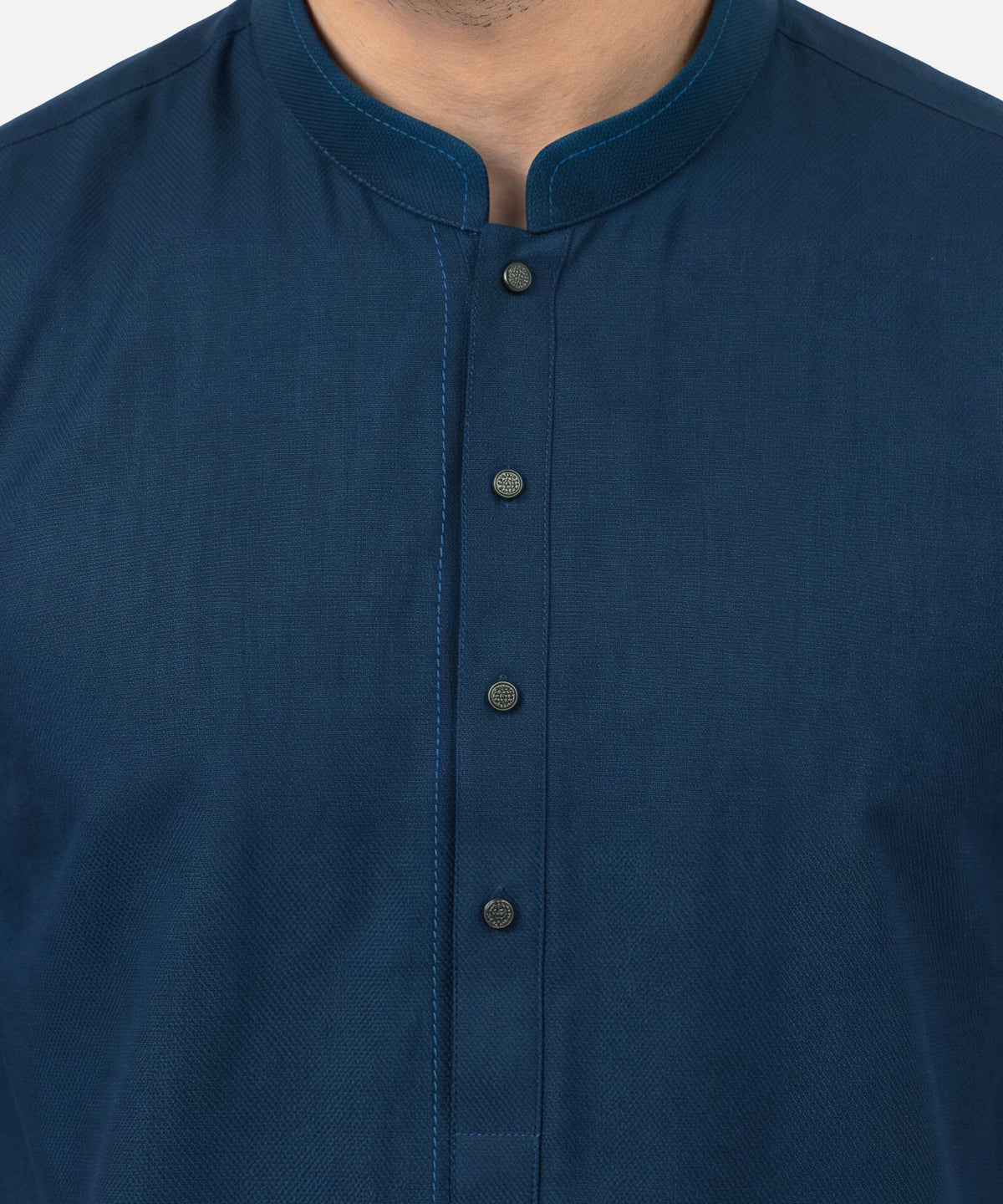 Teal Viscose Casual Kurta Trousers