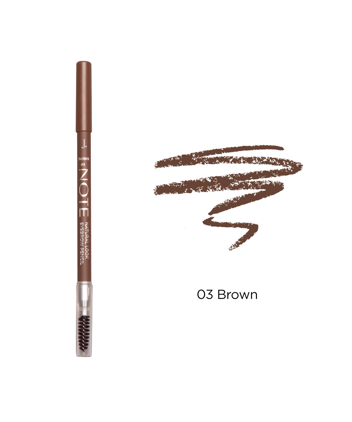 Dual Sided Natural Look Eyebrow Pencil 03 Brown