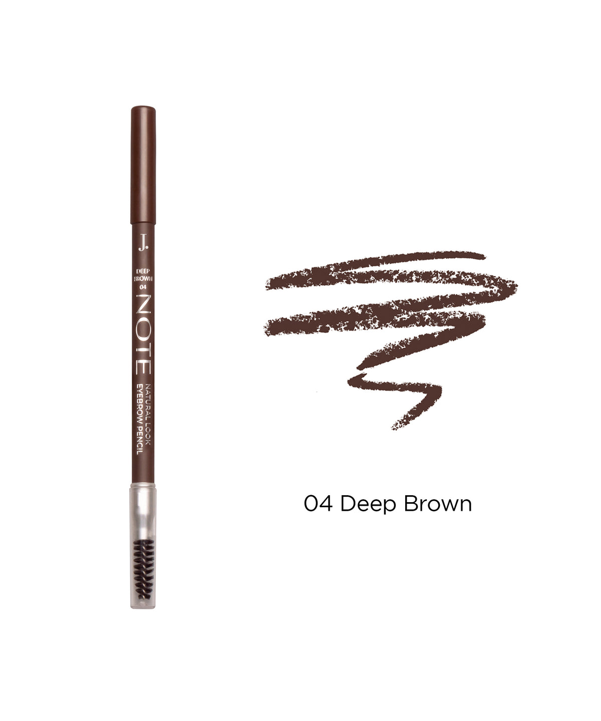 Dual Sided Natural Look Eyebrow Pencil 04 Deep Brown