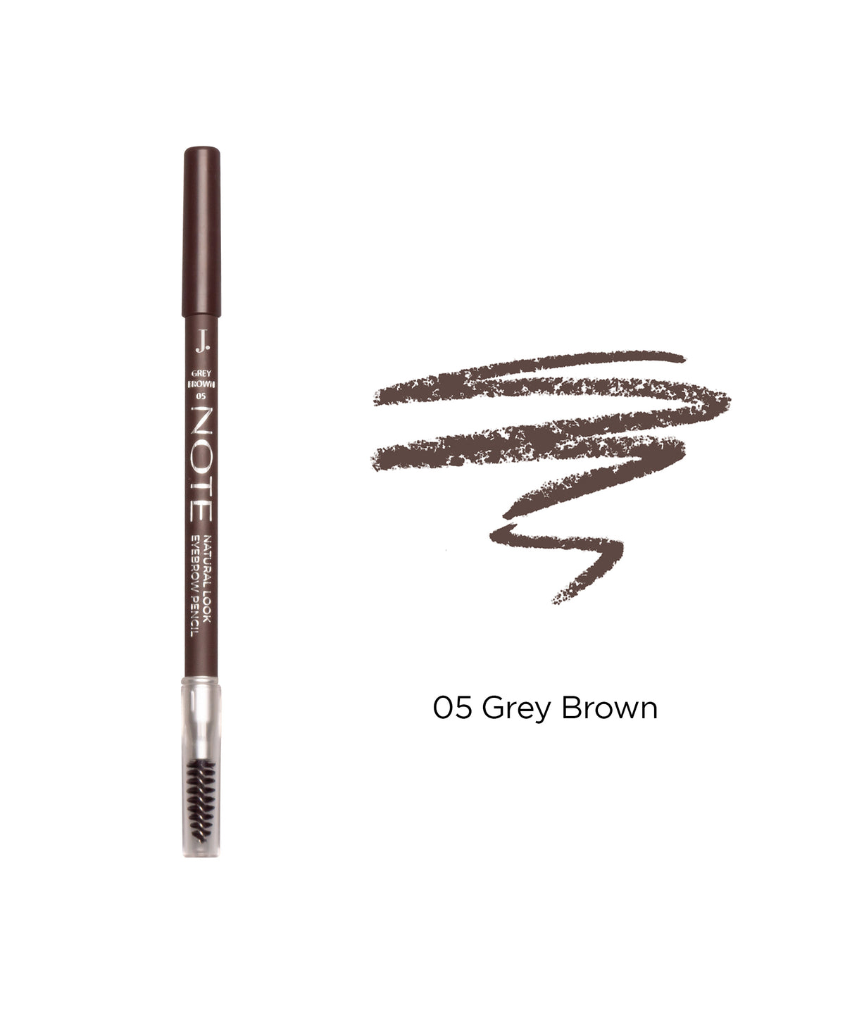 Dual Sided Natural Look Eyebrow Pencil 05 Grey Brown