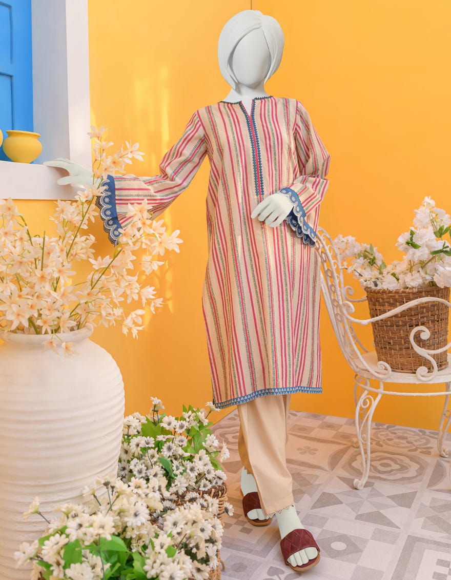 Beige Lawn Kurti | Jygk-Ygkl-S-116-23