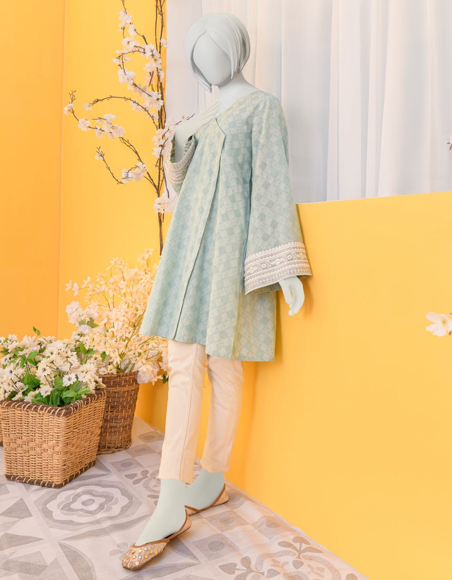 Aqua Textured Kurti | Jygk-Ygkl-S-125-23