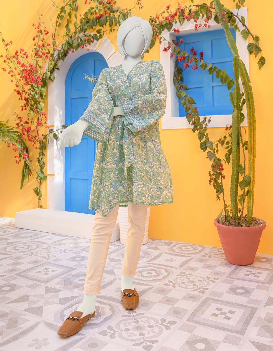 Green Lawn Kurti | Jygk-Ygkl-S-103-23