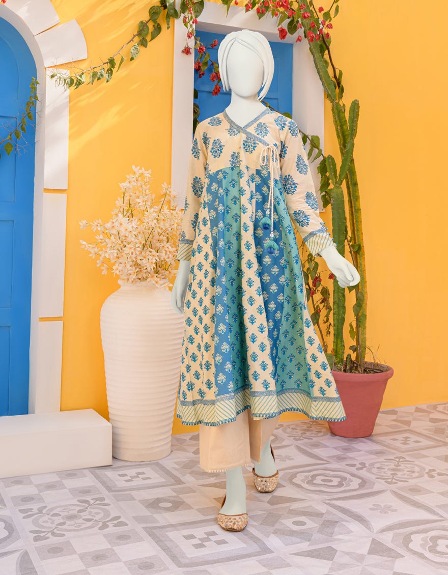 Off White Lawn Kurti | Jygk-Ygkl-S-109-23