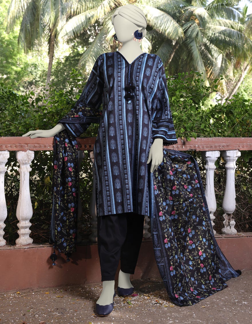 Multicolor Lawn Unstitched 2 Piece Dress | Jlawn-S-Jds-24-1131