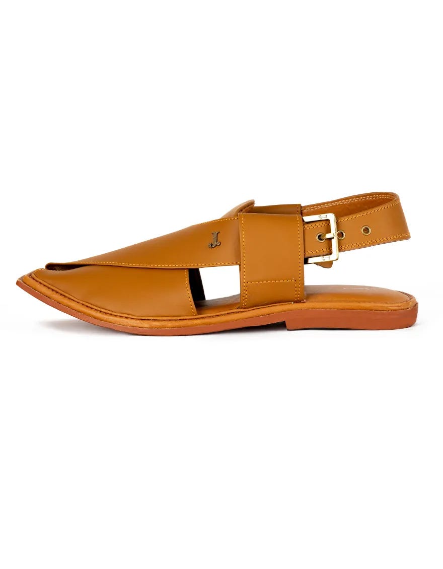 Brown Trendy Peshawari Chappal | Jjfw-Jpc-11414-R2