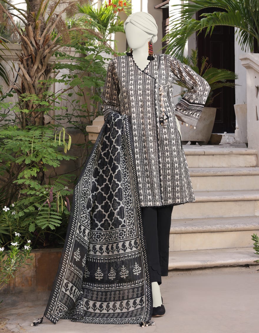 Multicolor Lawn Unstitched 2 Piece Dress | Jlawn-S-Jds-24-1148