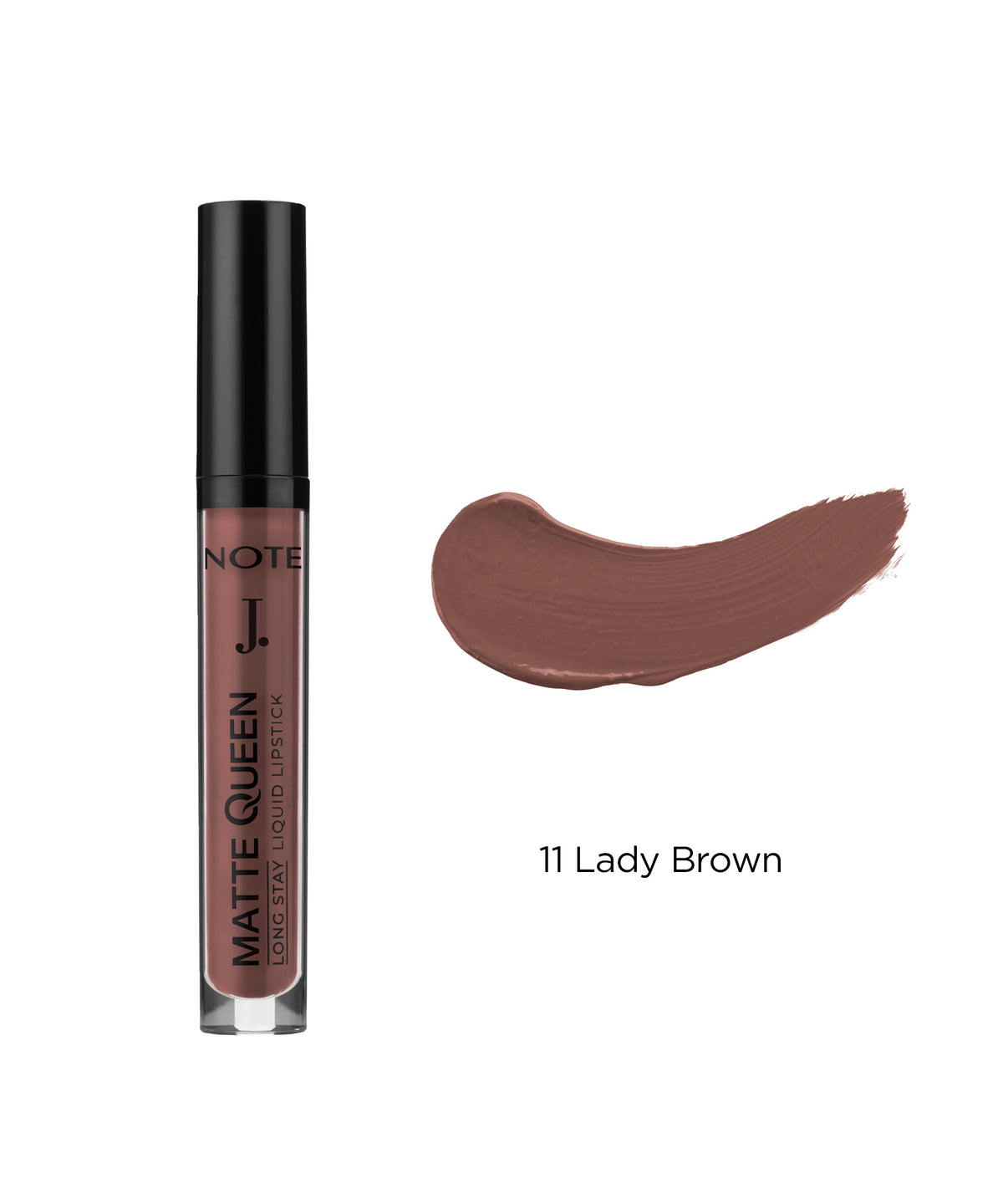 Matte Queen Liquid Lipstick Shade 11 Lady Brown