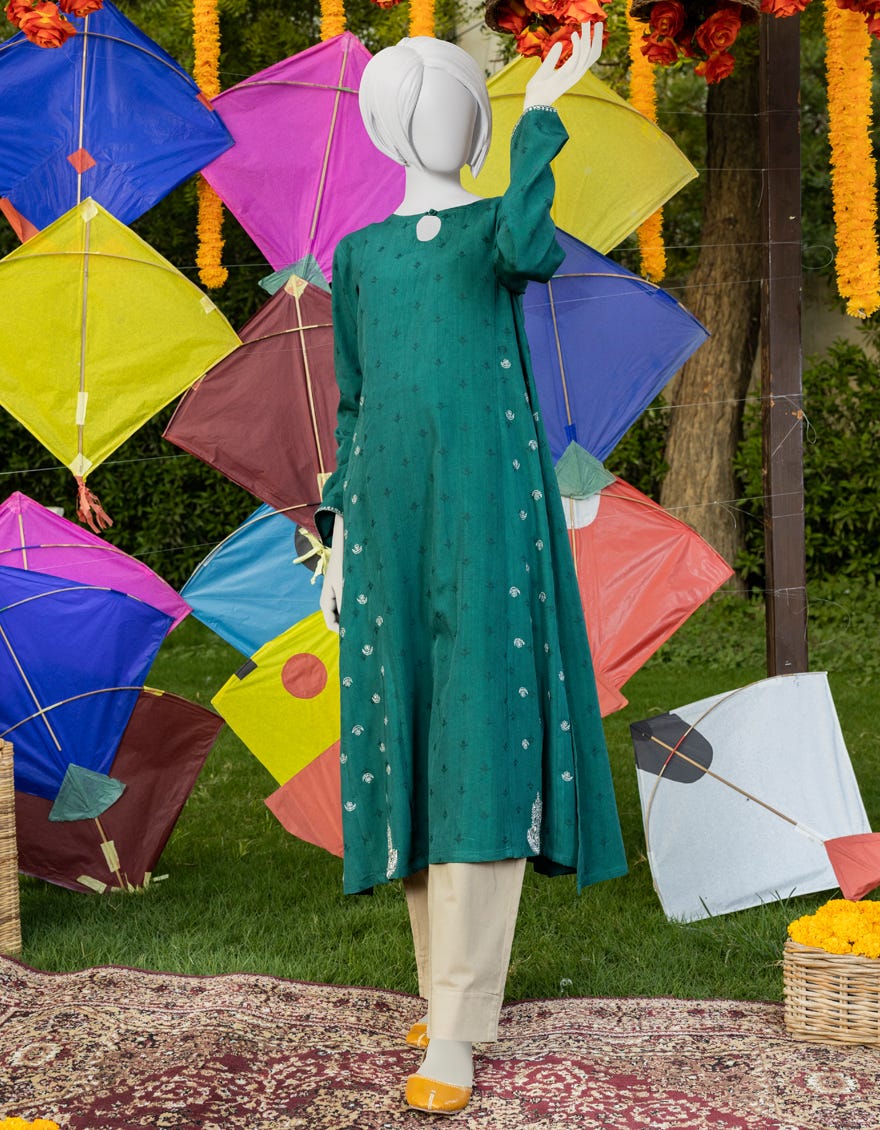 Green Dyed Kurti | Jygk-Ygkl-S-137-23