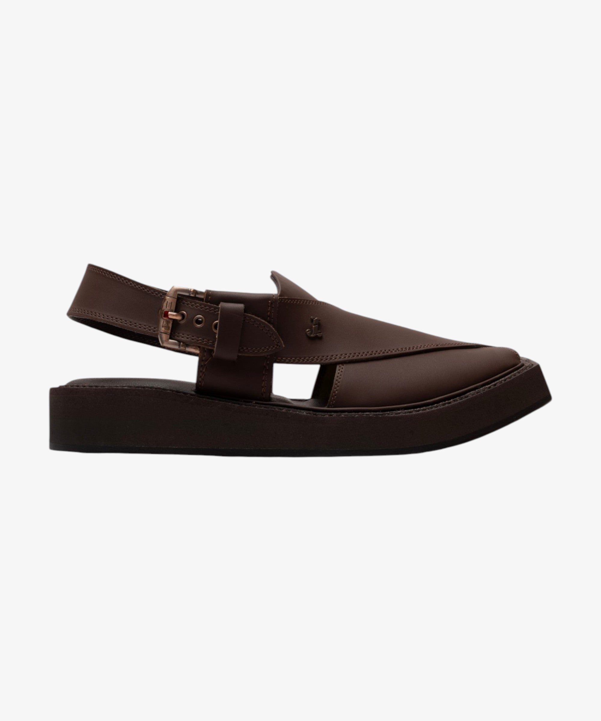 Brown Plain Peshawari Sandals