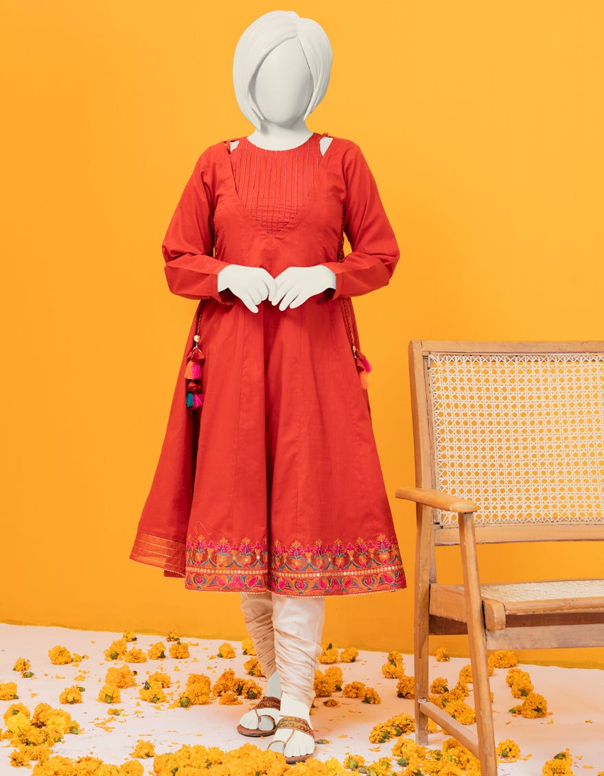 Rust Textured Kurti | Jygk-S-Ygkl-143-24